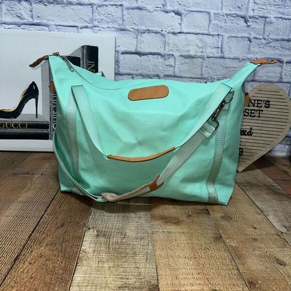 Jon Hart The Weekender Travel Bag 22'' Mint Coated Canvas Duffle Tote Luggage - Picture 1 of 15